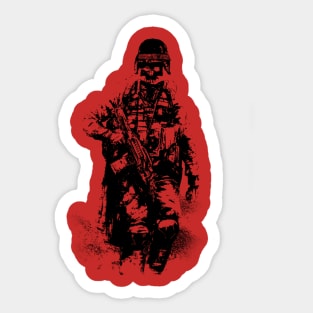 Skull Soldier Sticker